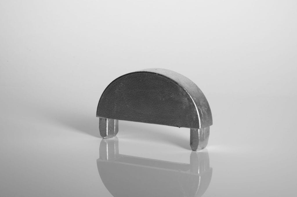 Fence cap - Designation: K081R
Material: casted aluminium
Info: Cap, round
