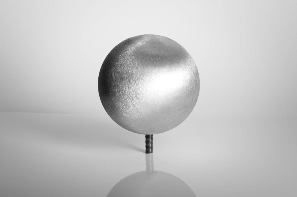 Bola para contera - Dibujo: K100C
Diámetro: 100 mm
Material: Aluminio fundido
Info: M8

