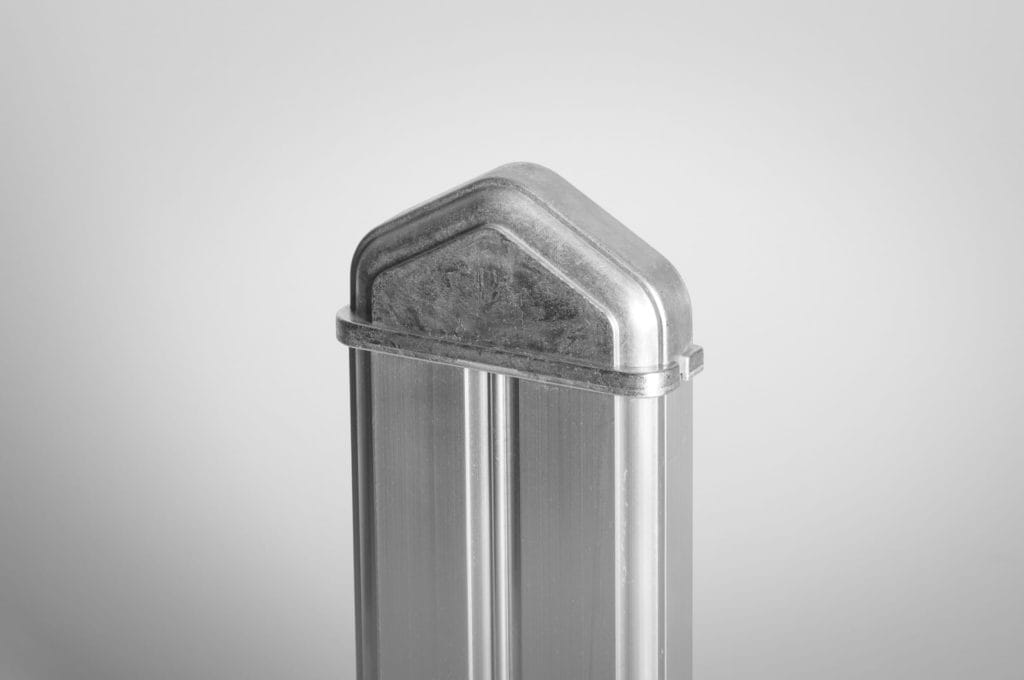 Fence cap - Designation: K78E
Material: casted zinc (GdZnAl4Cu1)
Info: Cap, square
