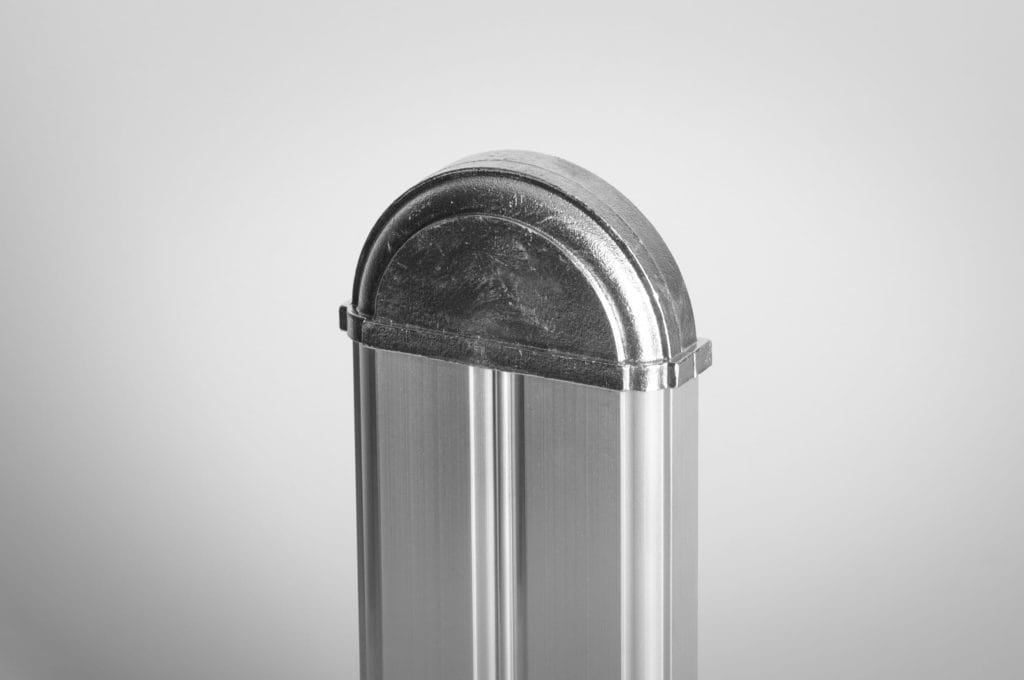 Fence cap - Designation: K78R casted aluminium
Material: casted aluminium
Info: Cap, round
