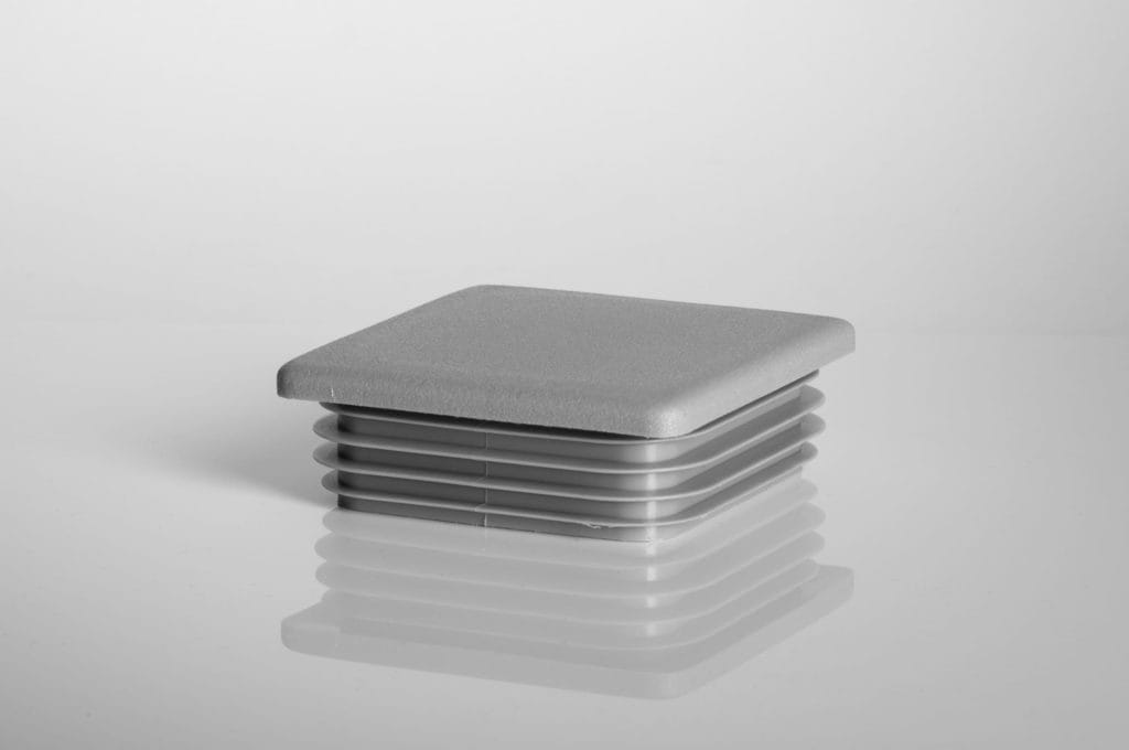 Pokrivna kapa - Material: iz umetne mase, siv
Podatki: za oblikovano cev 80 x 80 x 2-4,5 mm
