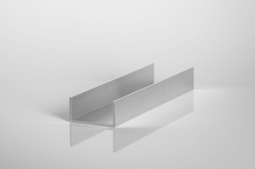 U-Channel - Dimension: 20 x 40 x 20 x 2 mm or 20 x 40 x 20 x 4 mm
